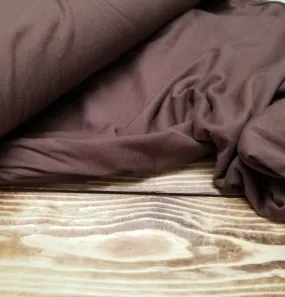 100% Cotton Jersey Brown T-Shirt Made in the USA Knit Solid 7.5 oz- Sold by the Yard