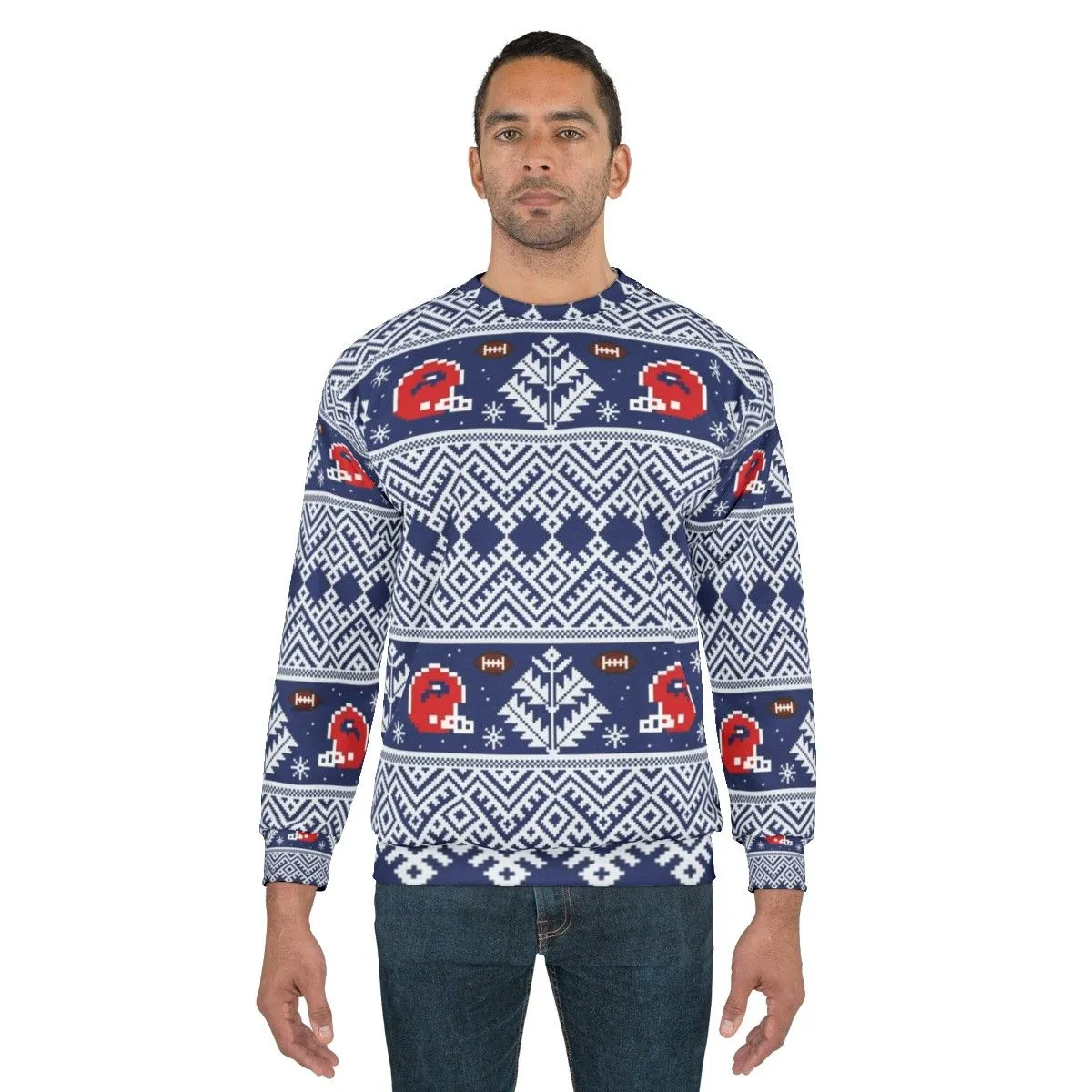 8-Bit Buffalo Bills Winter Sweatshirt
