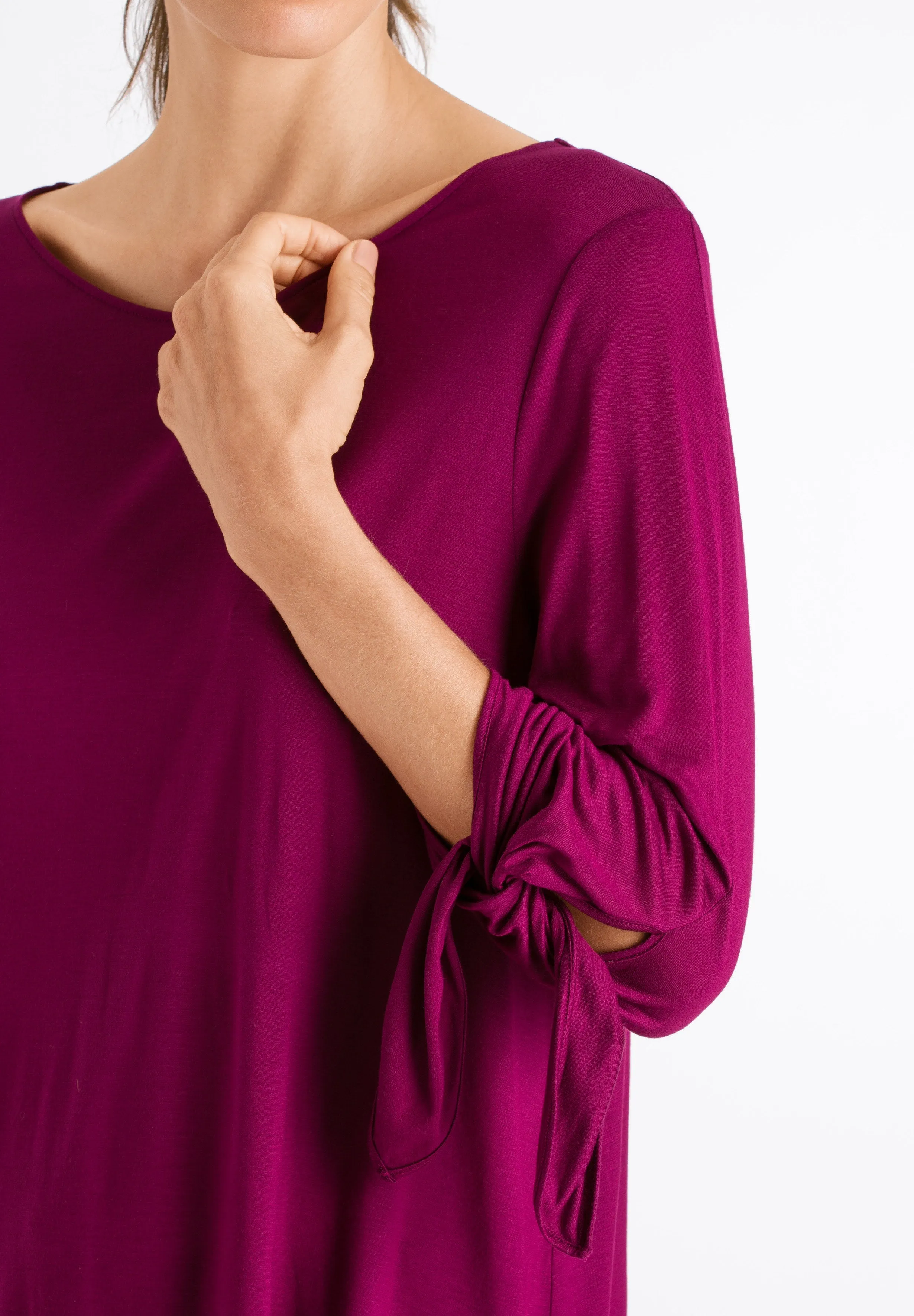 Aba Flowy Knit Top | Amaranth 76765-1471
