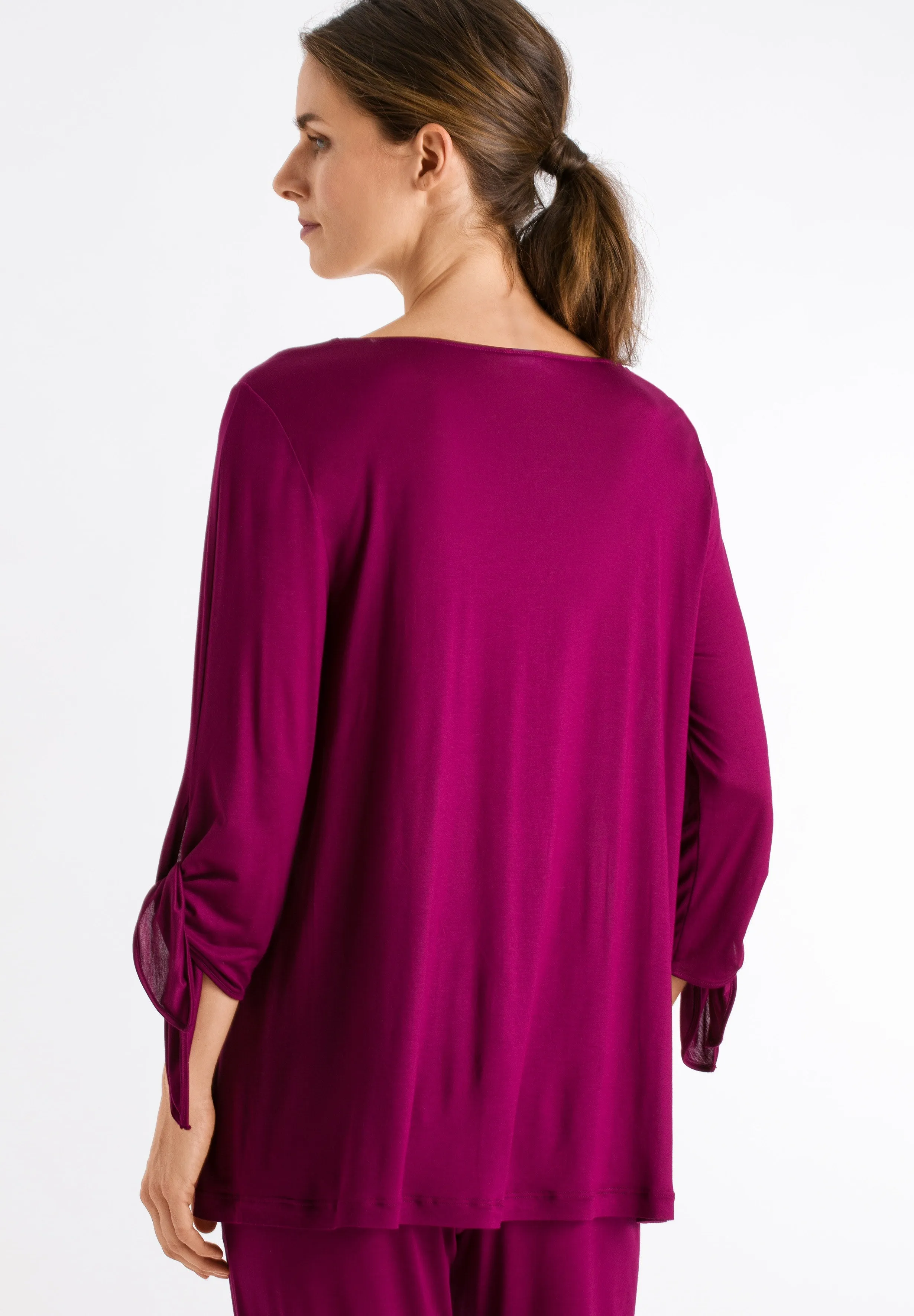Aba Flowy Knit Top | Amaranth 76765-1471