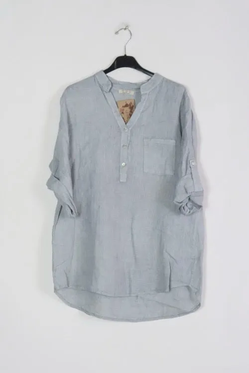 Anne   Kate Italian Arezzo Linen Top