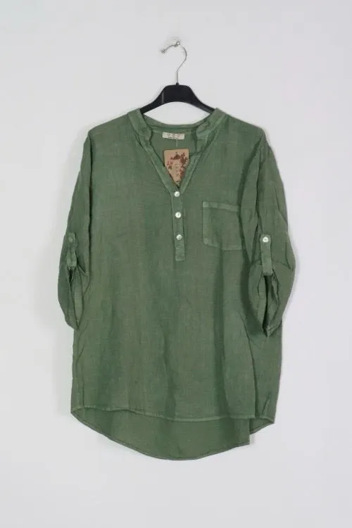 Anne   Kate Italian Arezzo Linen Top