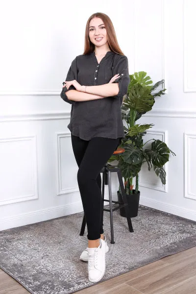 Anne   Kate Italian Arezzo Linen Top