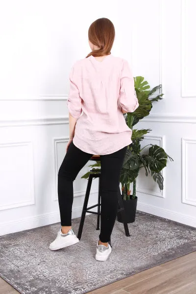Anne   Kate Italian Arezzo Linen Top