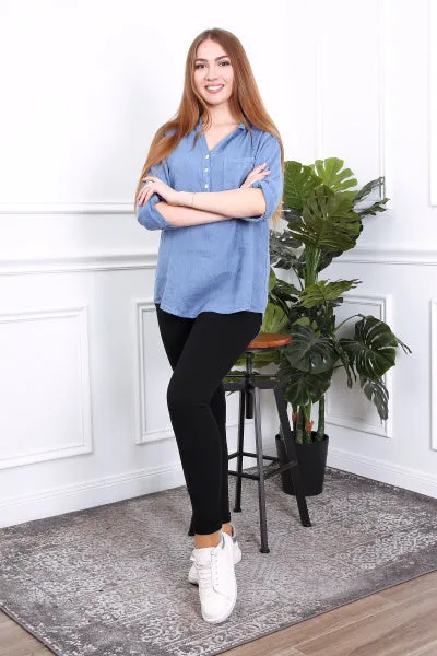 Anne   Kate Italian Arezzo Linen Top