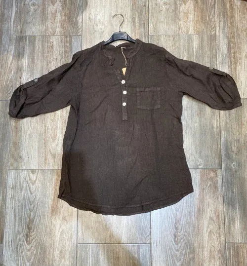 Anne   Kate Italian Arezzo Linen Top