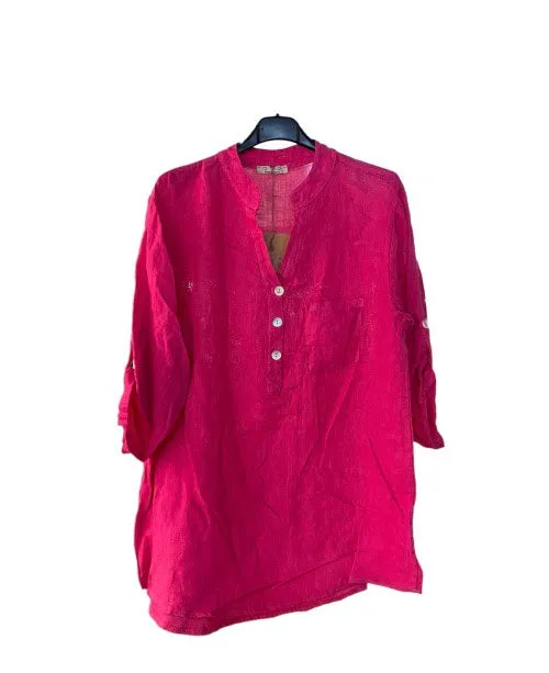 Anne   Kate Italian Arezzo Linen Top