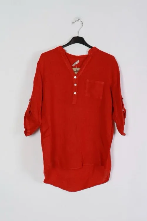 Anne   Kate Italian Arezzo Linen Top