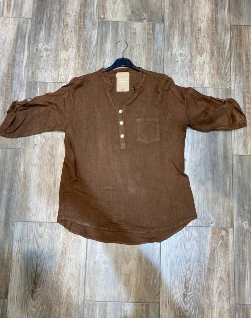 Anne   Kate Italian Arezzo Linen Top