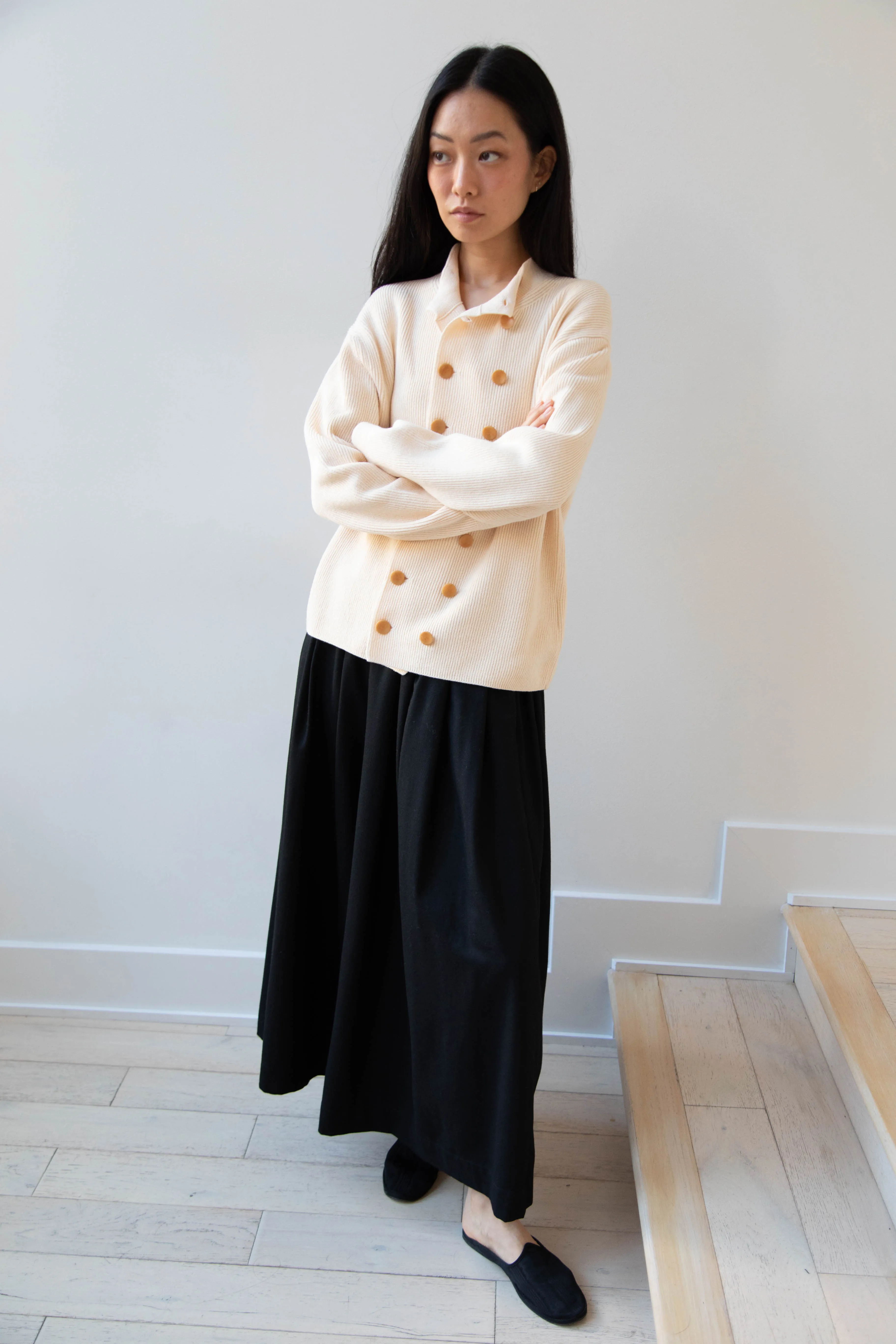 Aseedonclöud | Tea Garden Knit Jacket in Beige