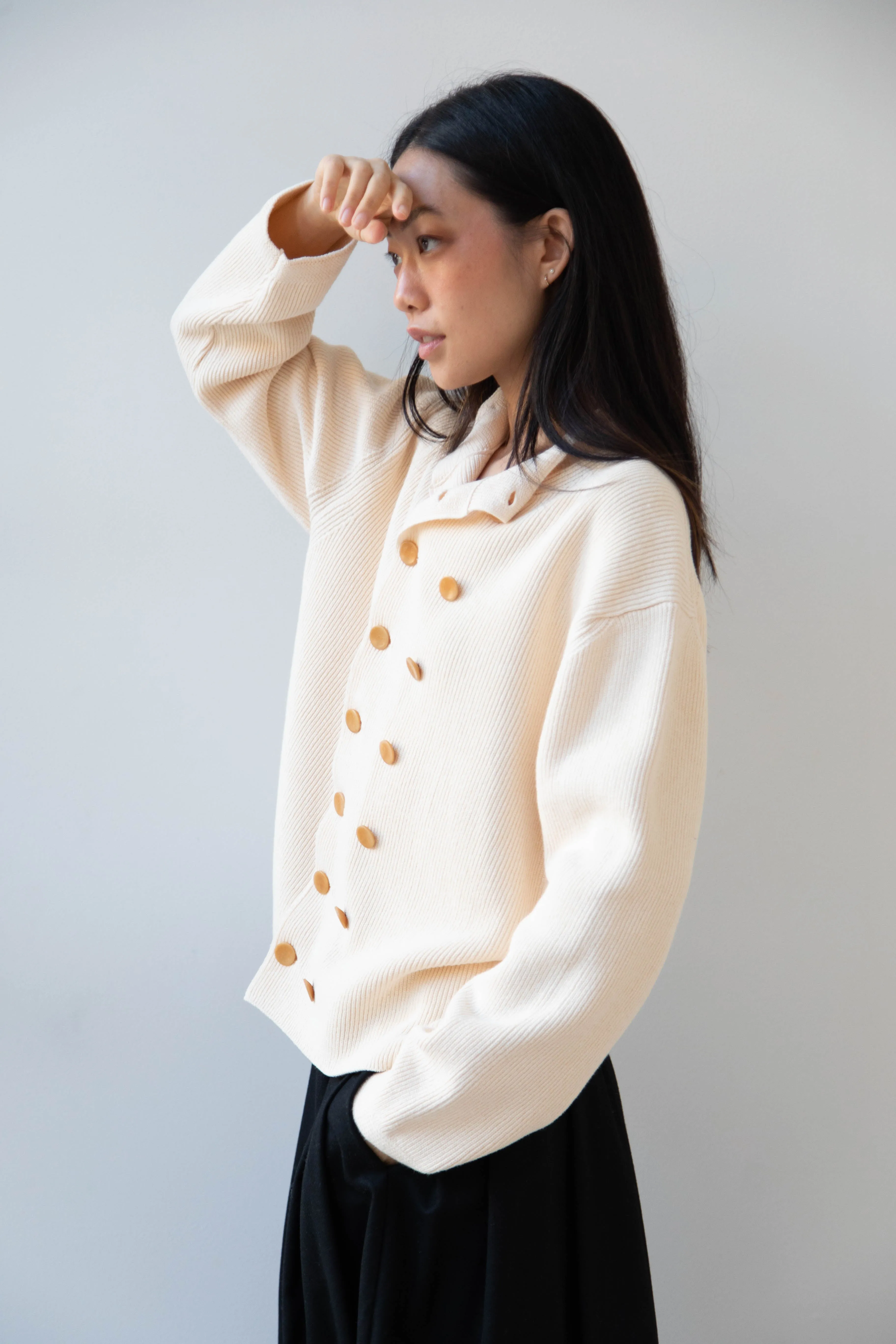 Aseedonclöud | Tea Garden Knit Jacket in Beige