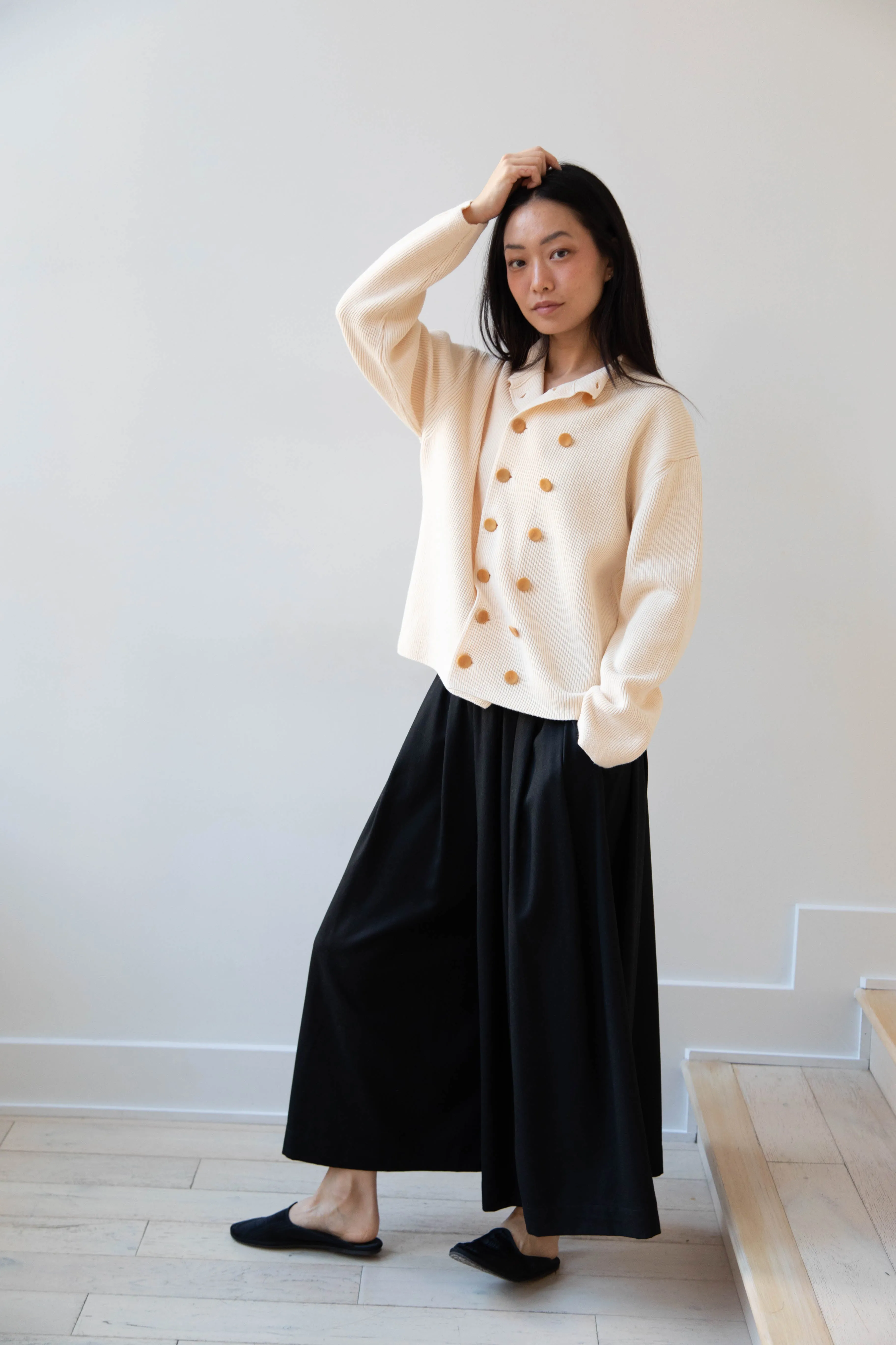 Aseedonclöud | Tea Garden Knit Jacket in Beige