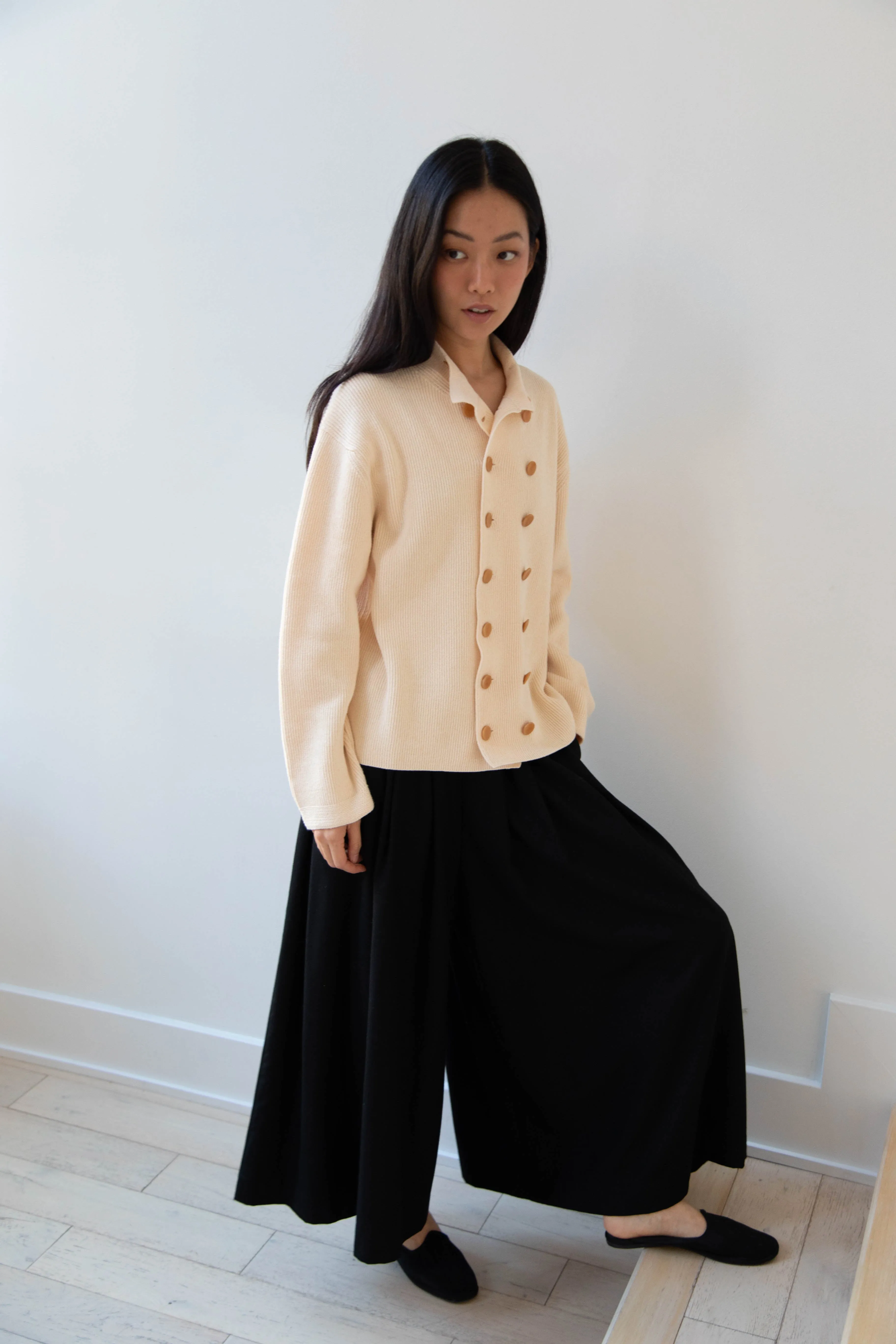 Aseedonclöud | Tea Garden Knit Jacket in Beige