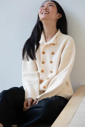 Aseedonclöud | Tea Garden Knit Jacket in Beige