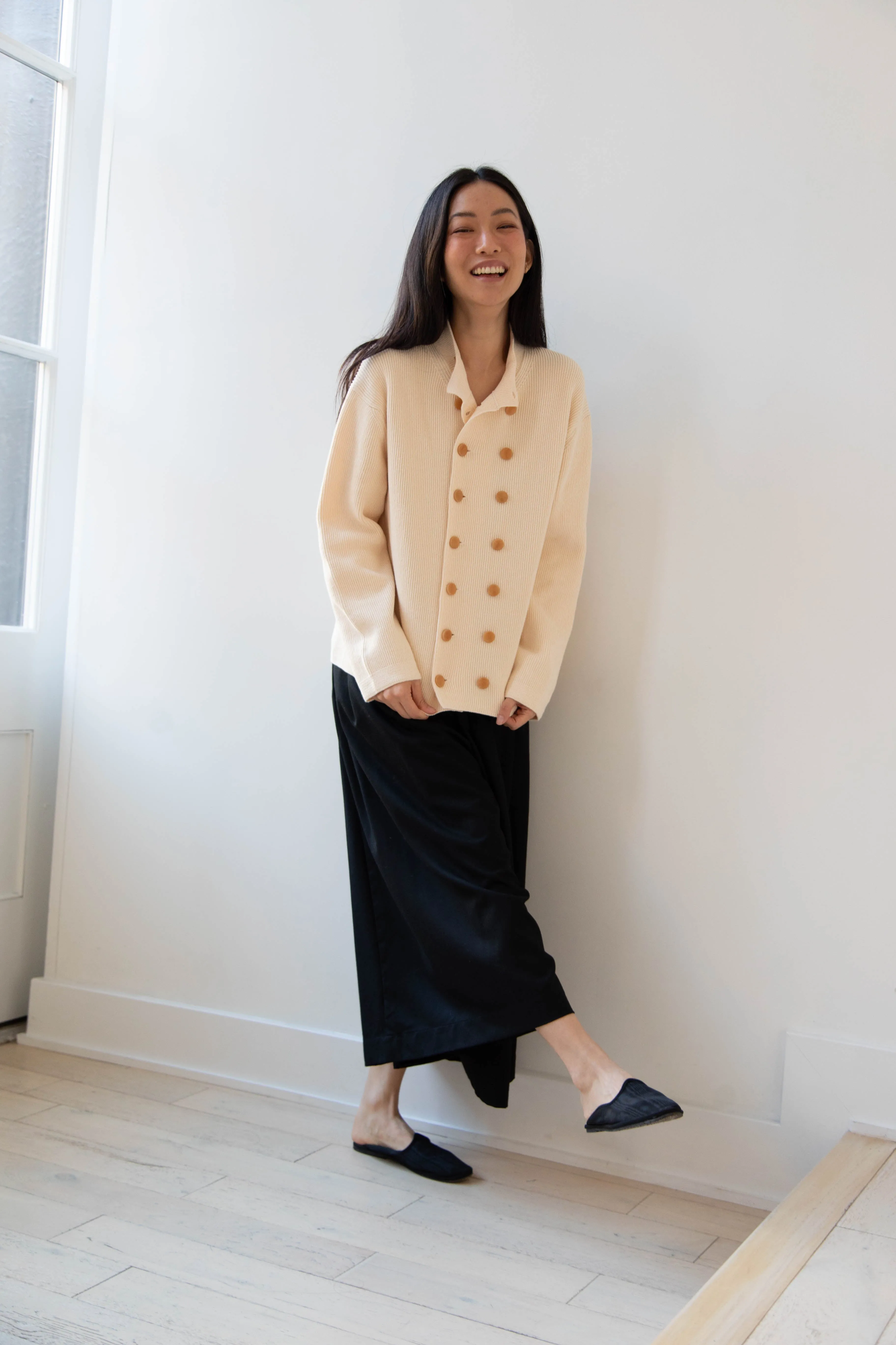 Aseedonclöud | Tea Garden Knit Jacket in Beige