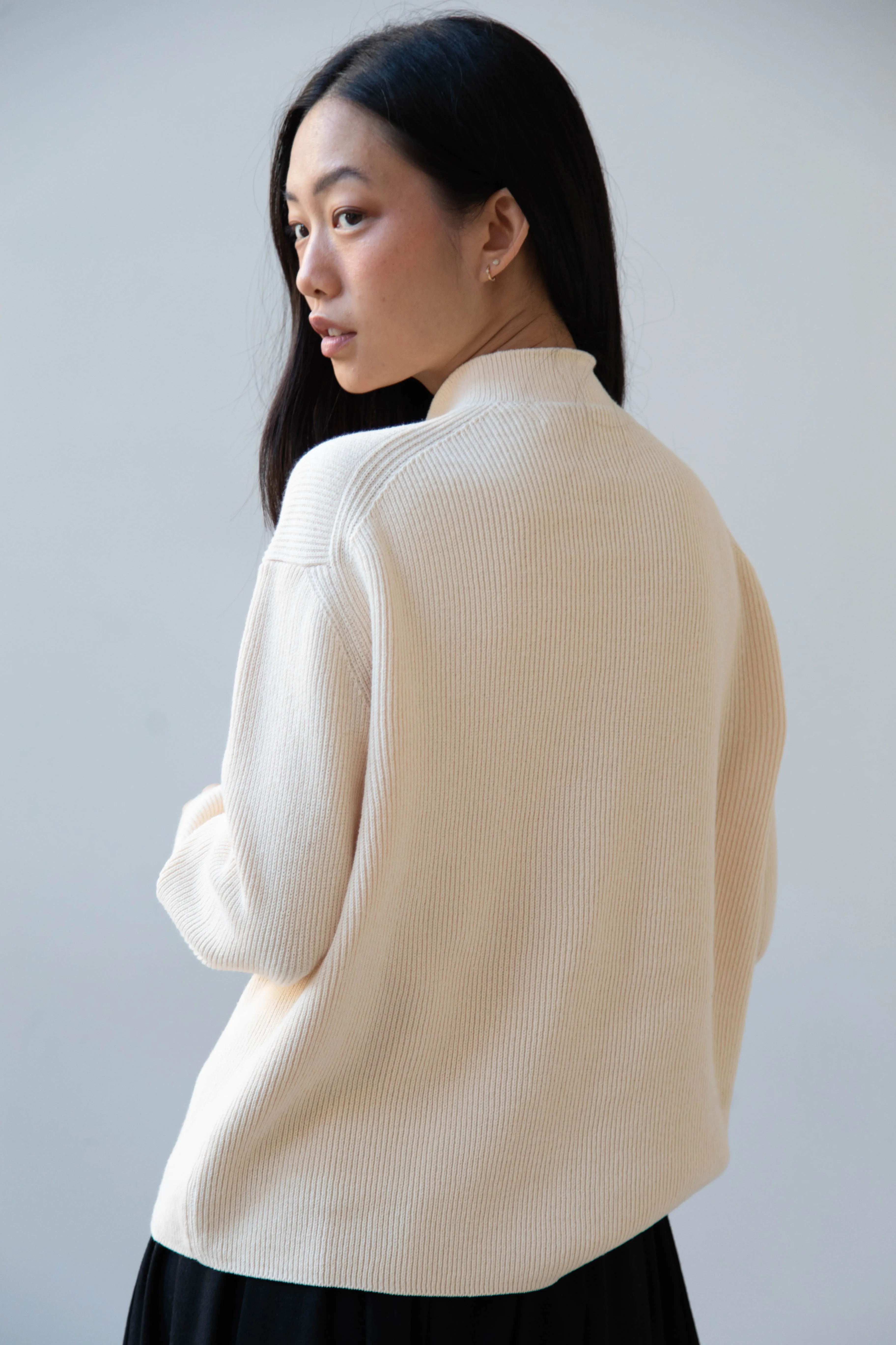 Aseedonclöud | Tea Garden Knit Jacket in Beige