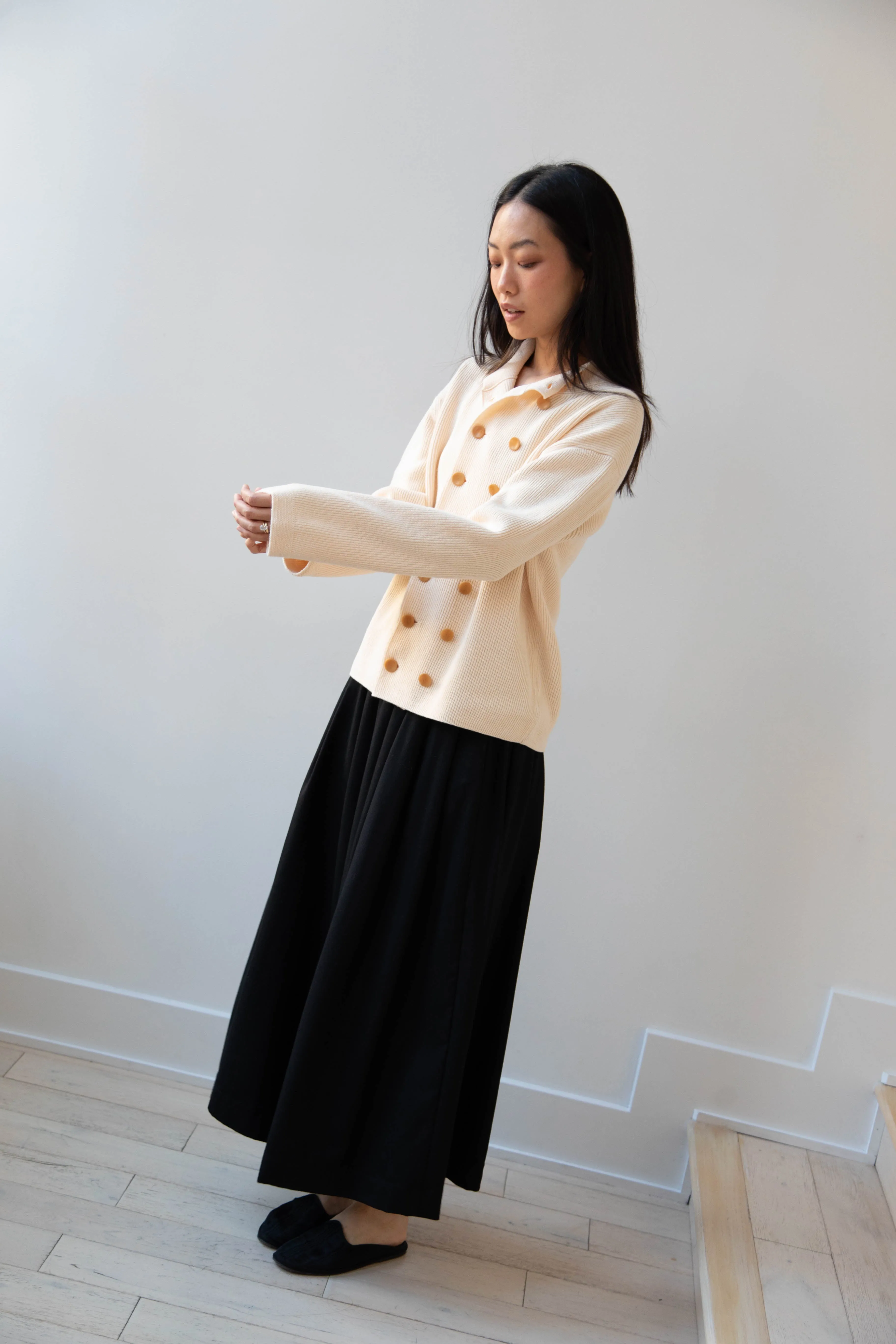 Aseedonclöud | Tea Garden Knit Jacket in Beige
