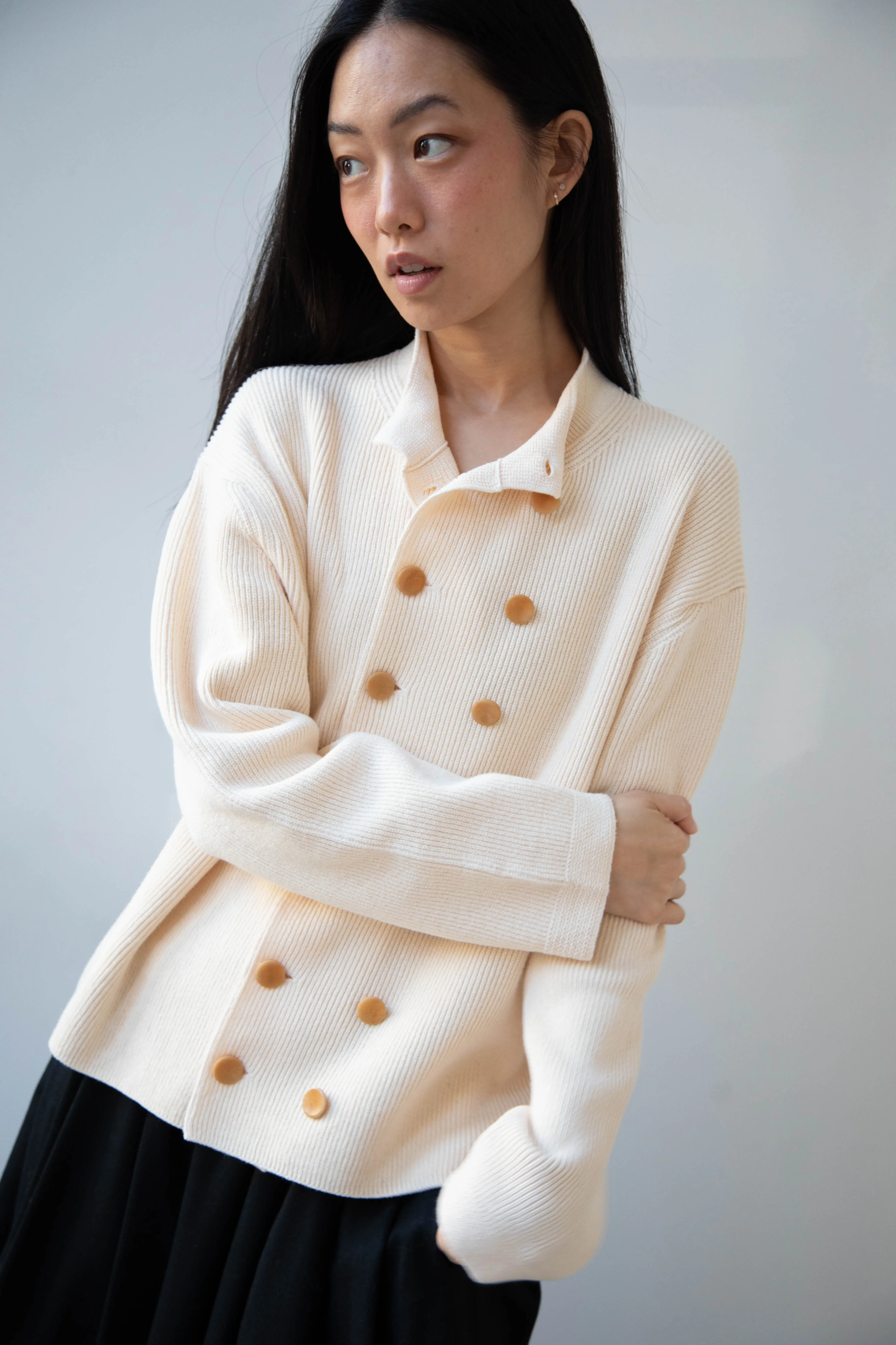 Aseedonclöud | Tea Garden Knit Jacket in Beige