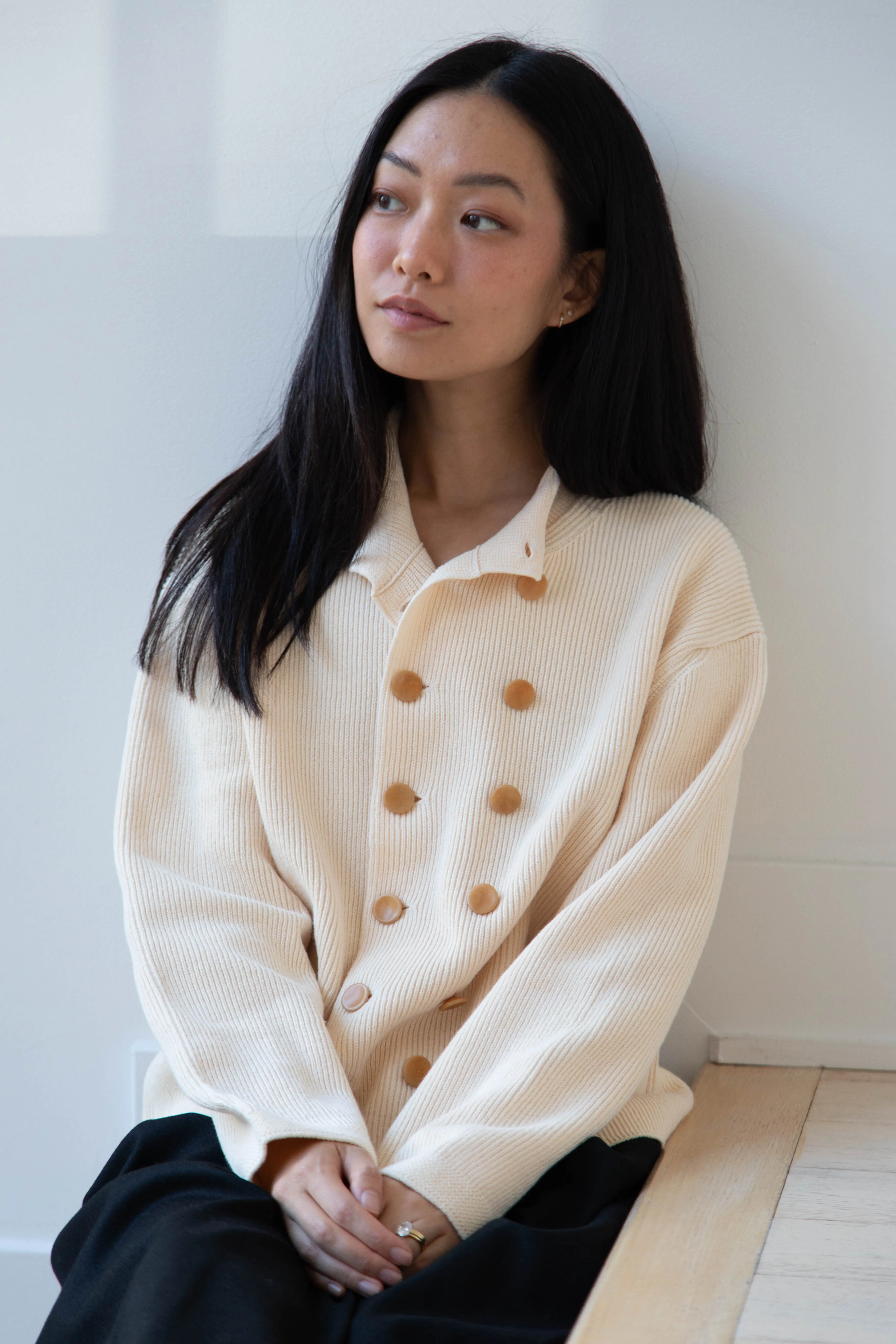 Aseedonclöud | Tea Garden Knit Jacket in Beige
