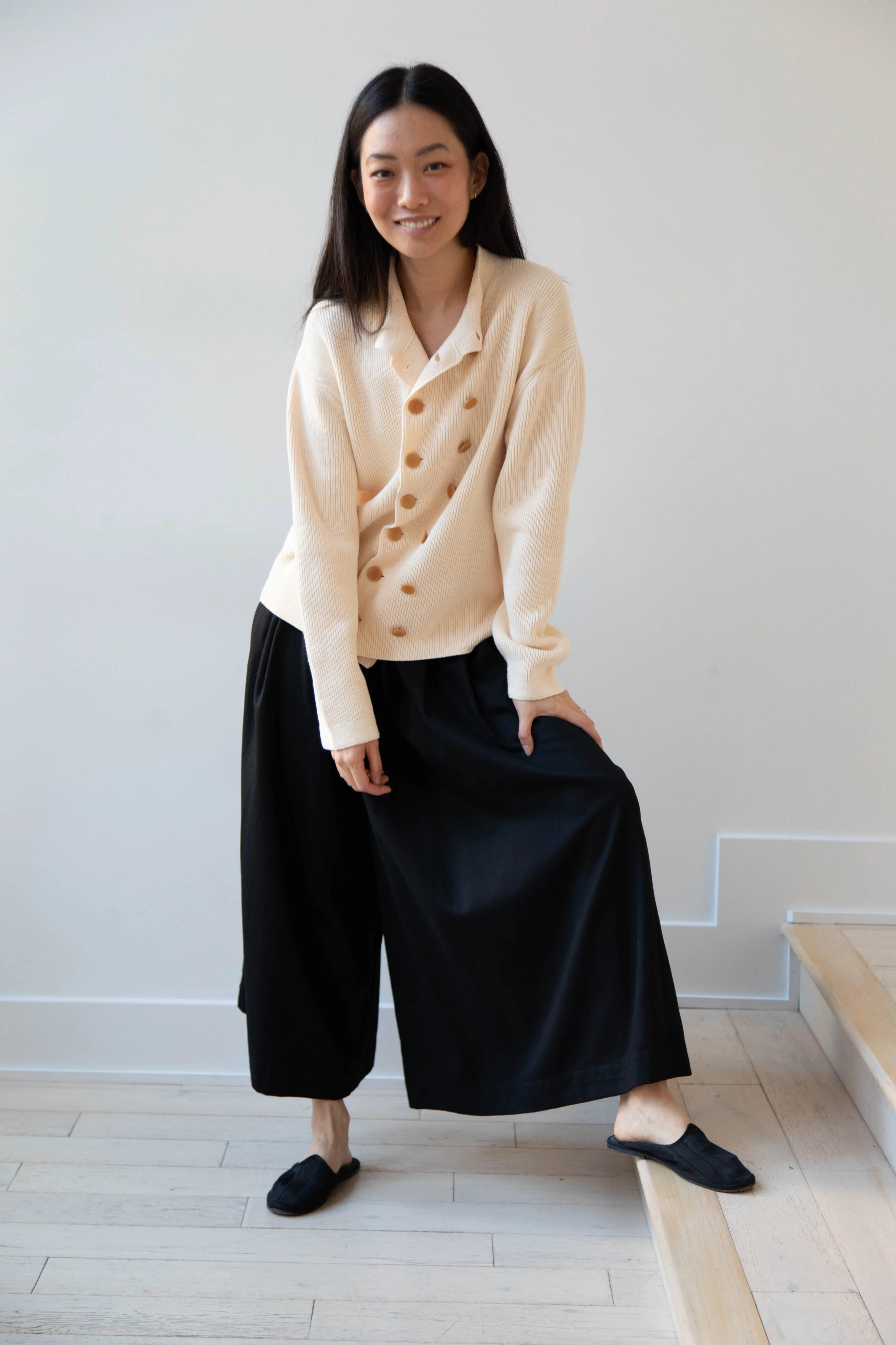 Aseedonclöud | Tea Garden Knit Jacket in Beige