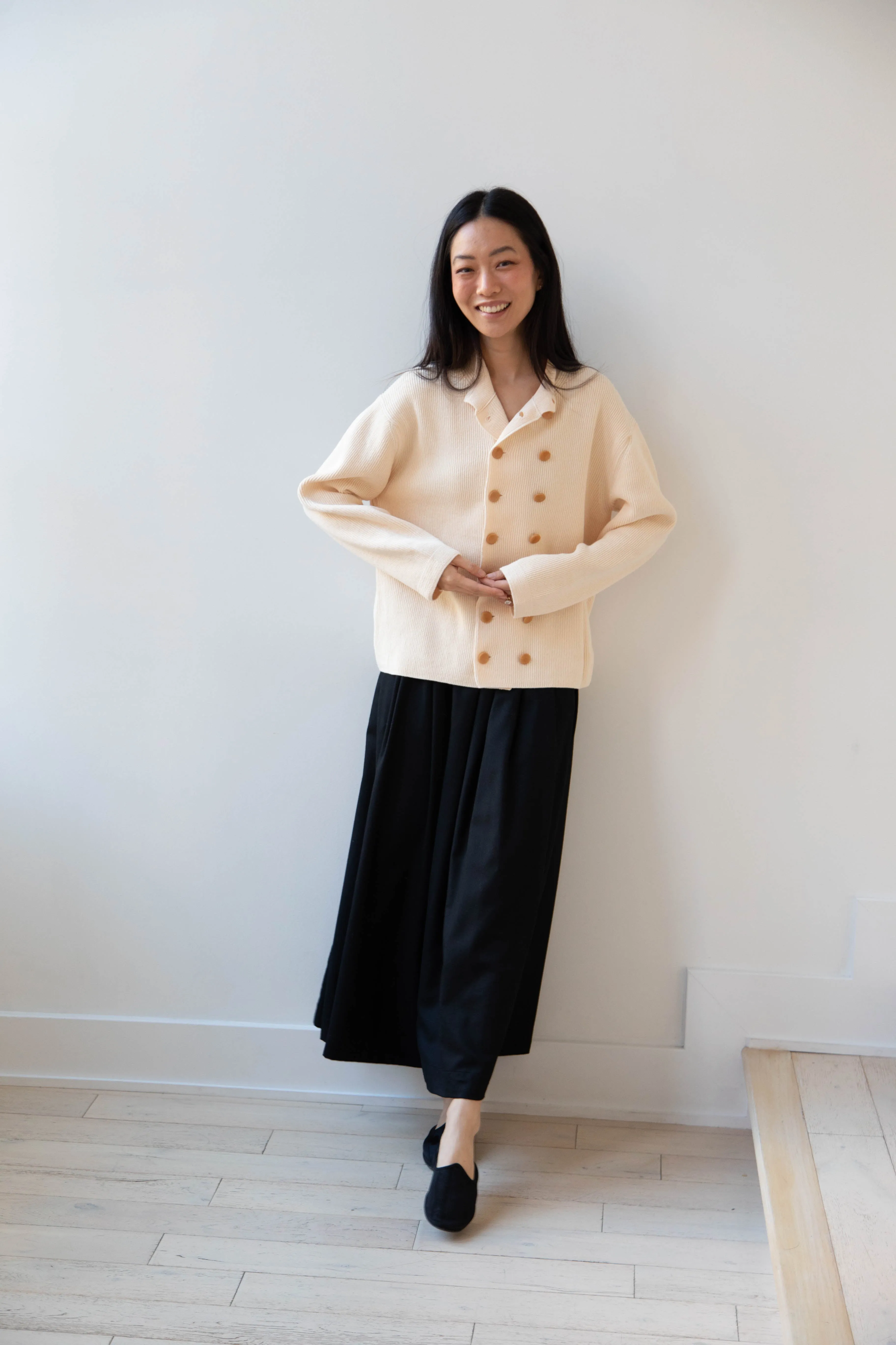 Aseedonclöud | Tea Garden Knit Jacket in Beige