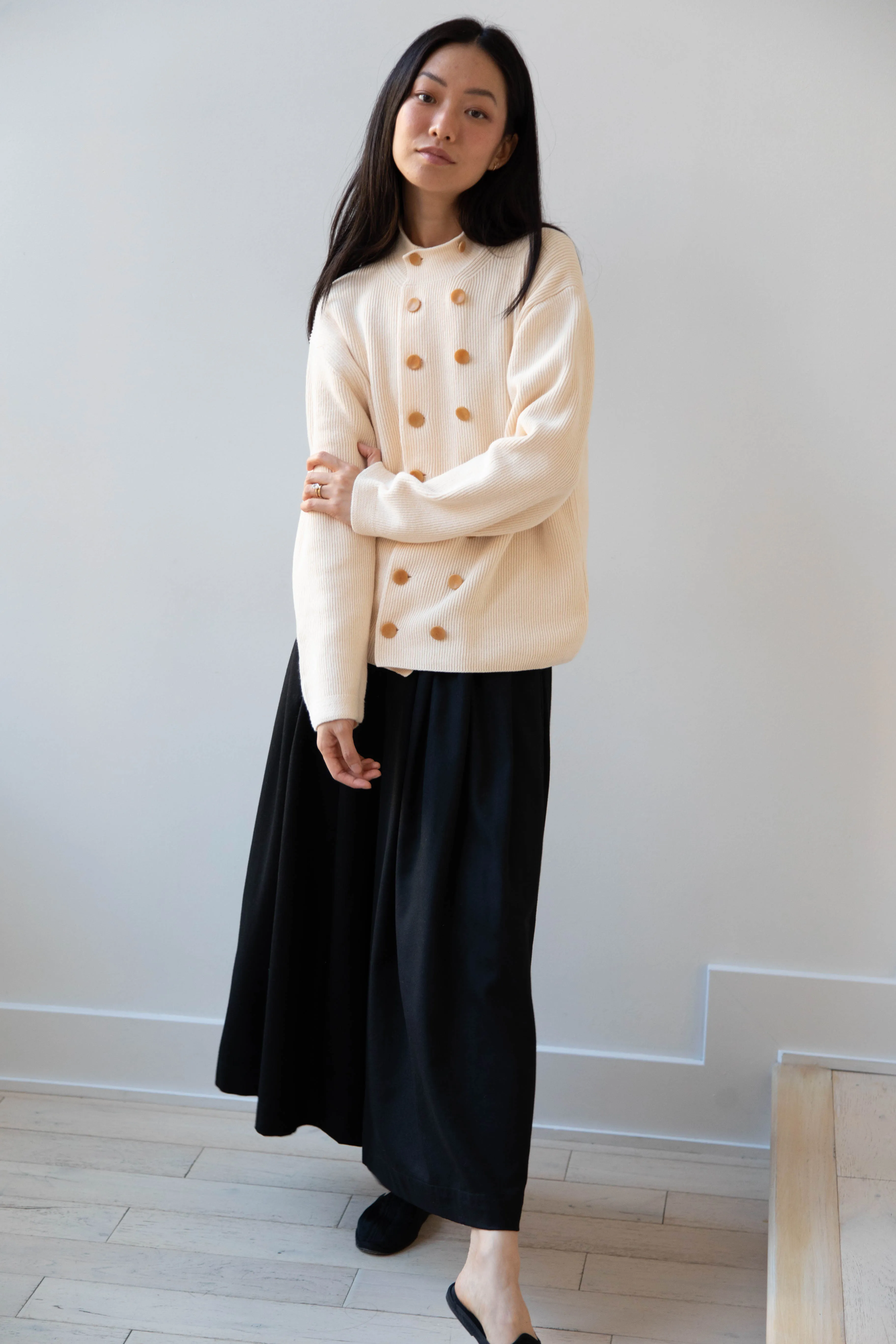 Aseedonclöud | Tea Garden Knit Jacket in Beige