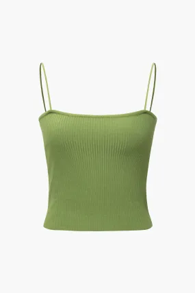 Basic Solid Knit Tank Top