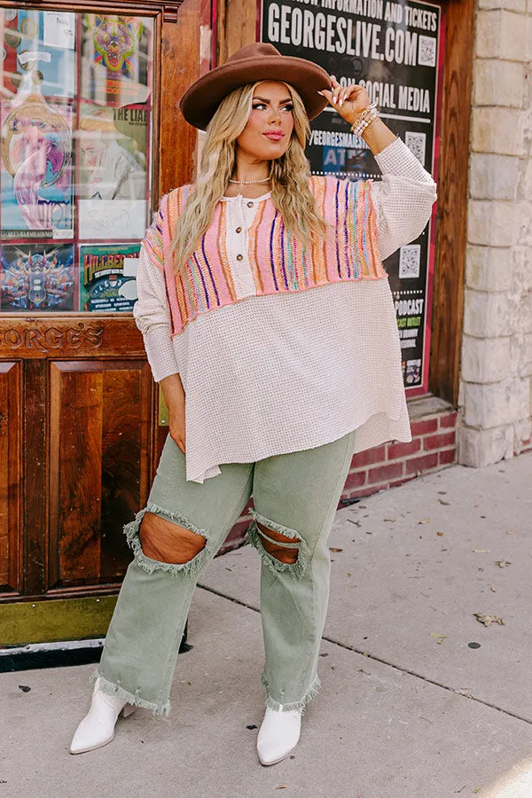 Boho Flow Knit Tunic Curves