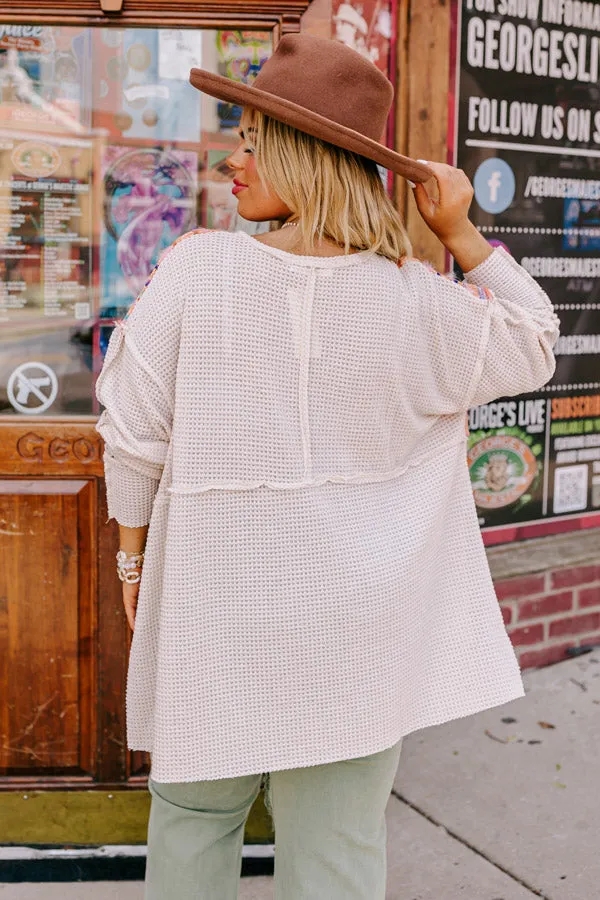 Boho Flow Knit Tunic Curves