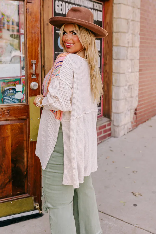 Boho Flow Knit Tunic Curves