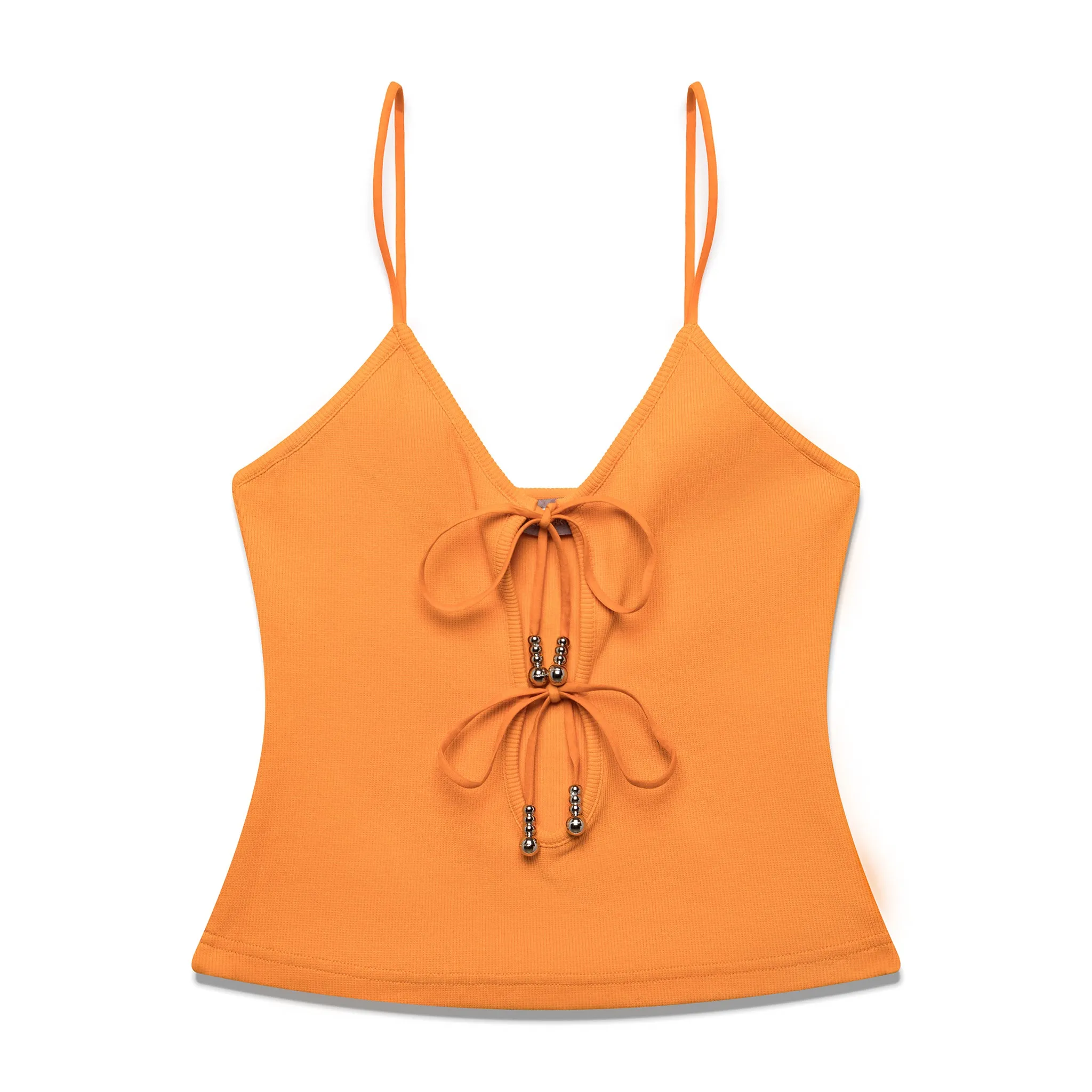 Bow Knots Tank Top - Orange