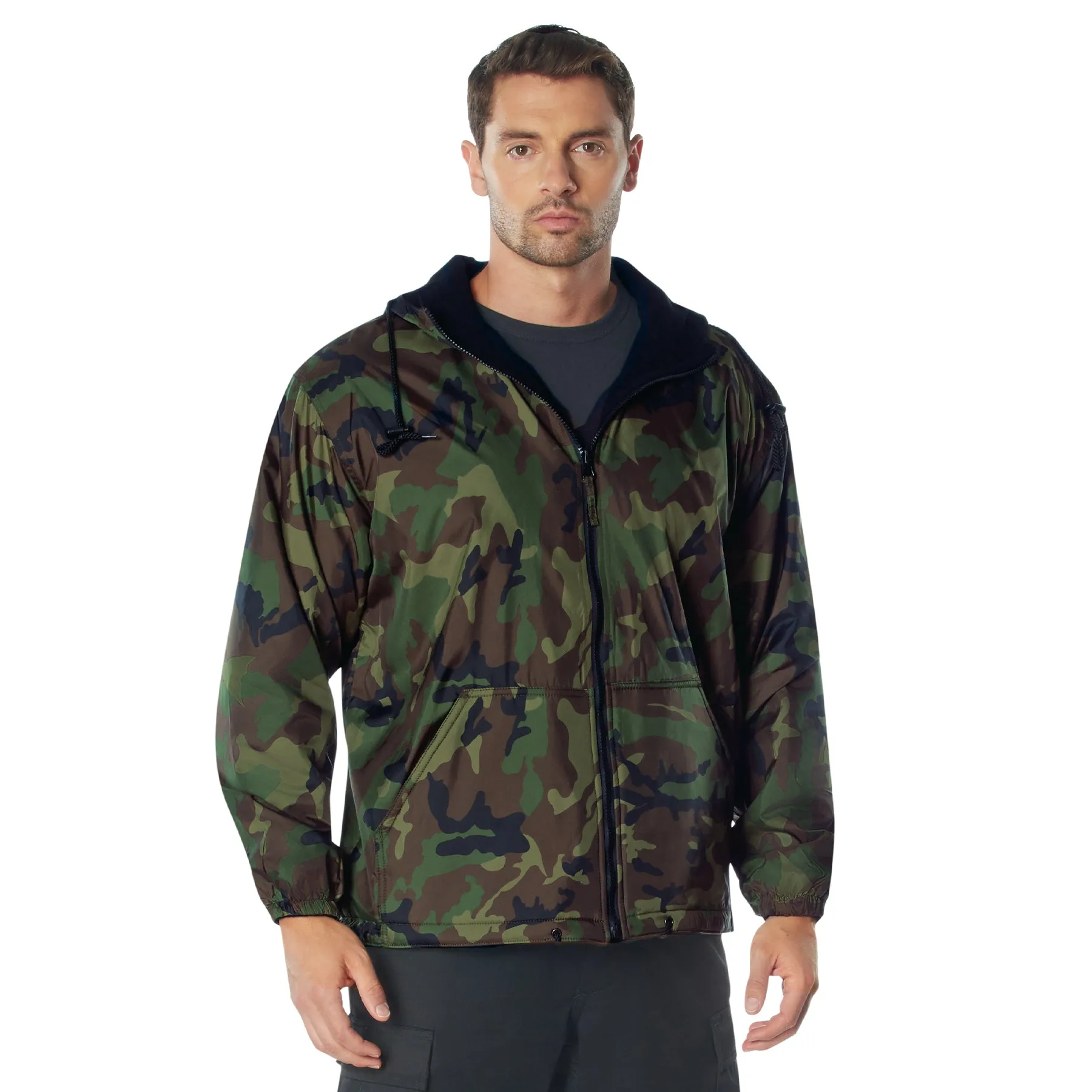 Camo Reversible Fleece-Lined Hooded Jackets