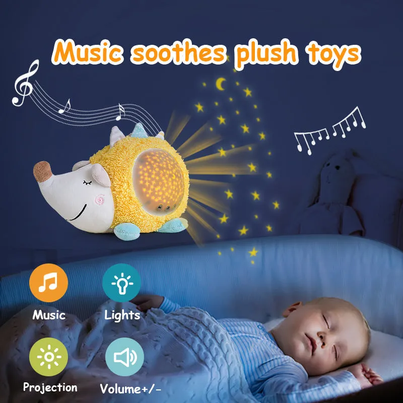 Cartoon Animal Plush Toy Starry Sky Projector Night Light for Babies