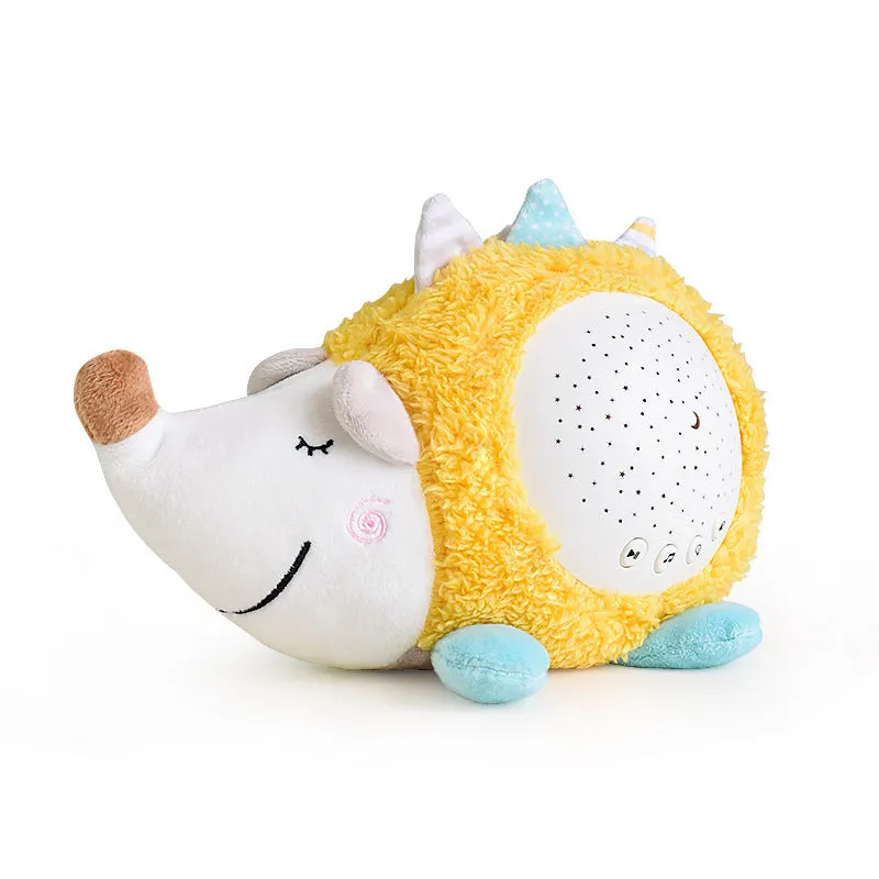 Cartoon Animal Plush Toy Starry Sky Projector Night Light for Babies
