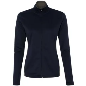 Champion Women's Navy/Stone Grey Performance 5.4-Ounce Colorblock Full-Zip Jacket