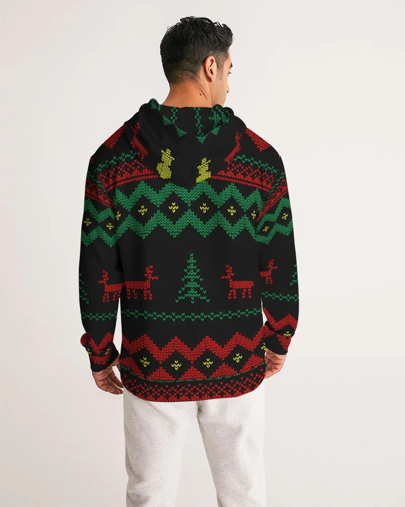 Christmas Merry Sweatshirt (Sweater) Black Men's Hoodie