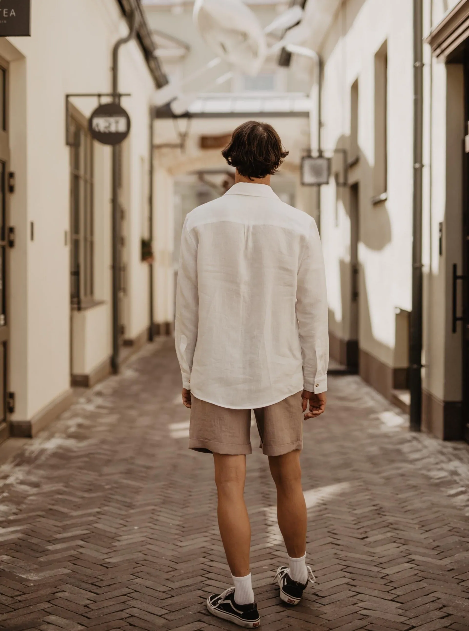 Classic linen shirt HECTOR - White