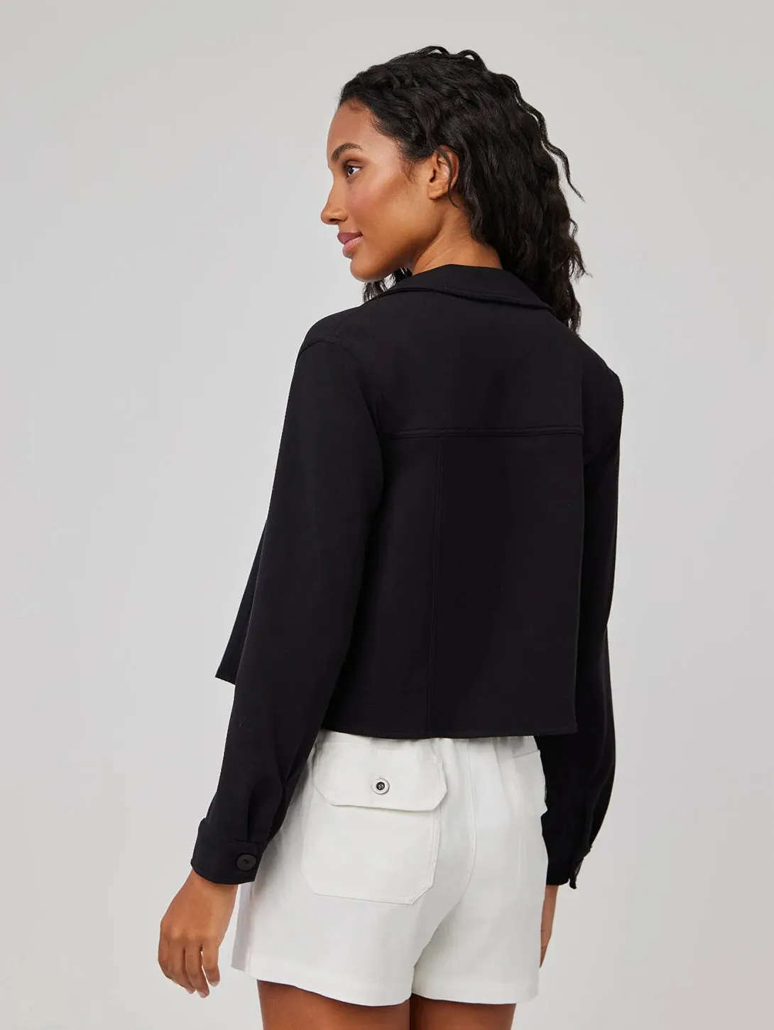 Coco Cropped Jacket - Black