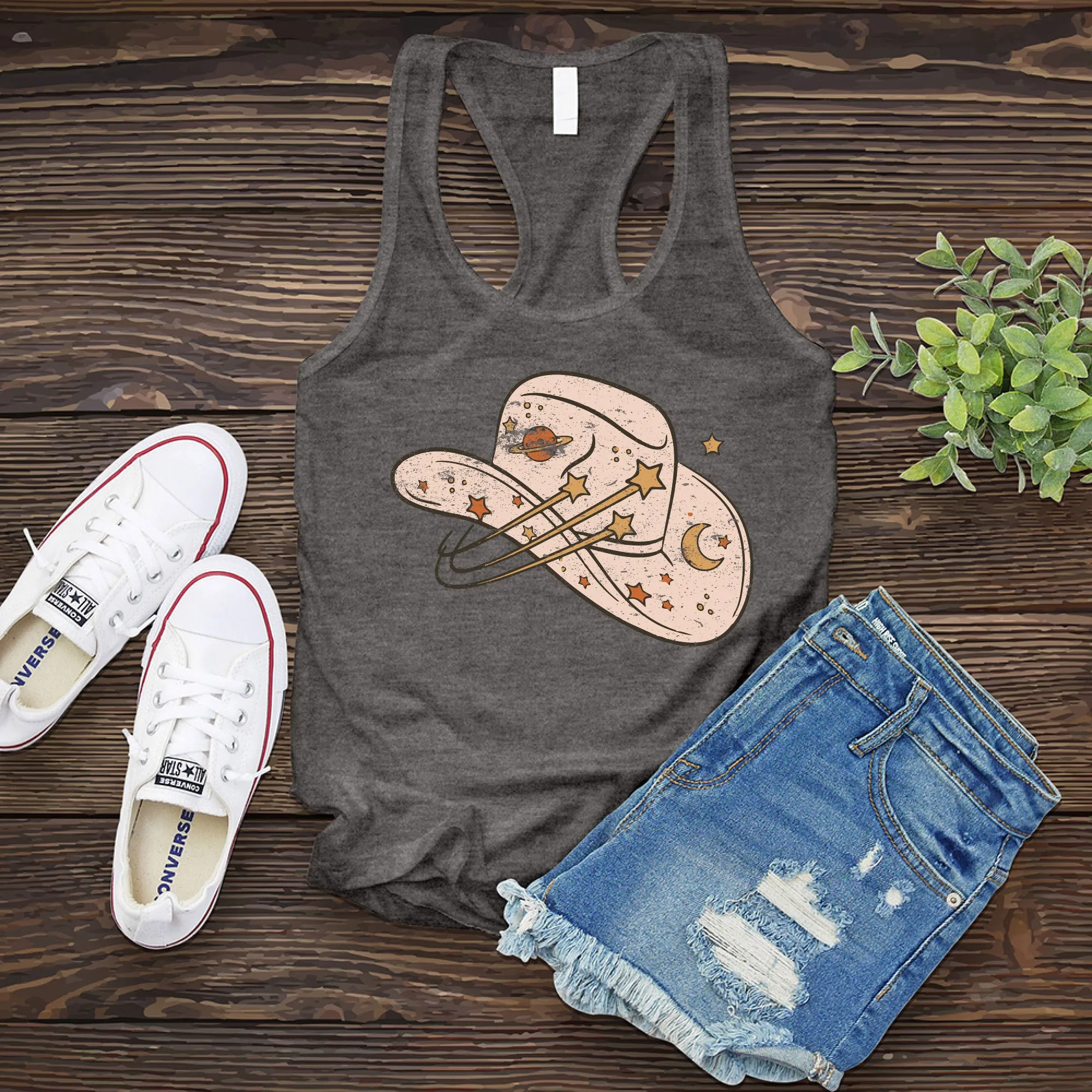Cowgirl Cosmic Hat Women's Tank Top