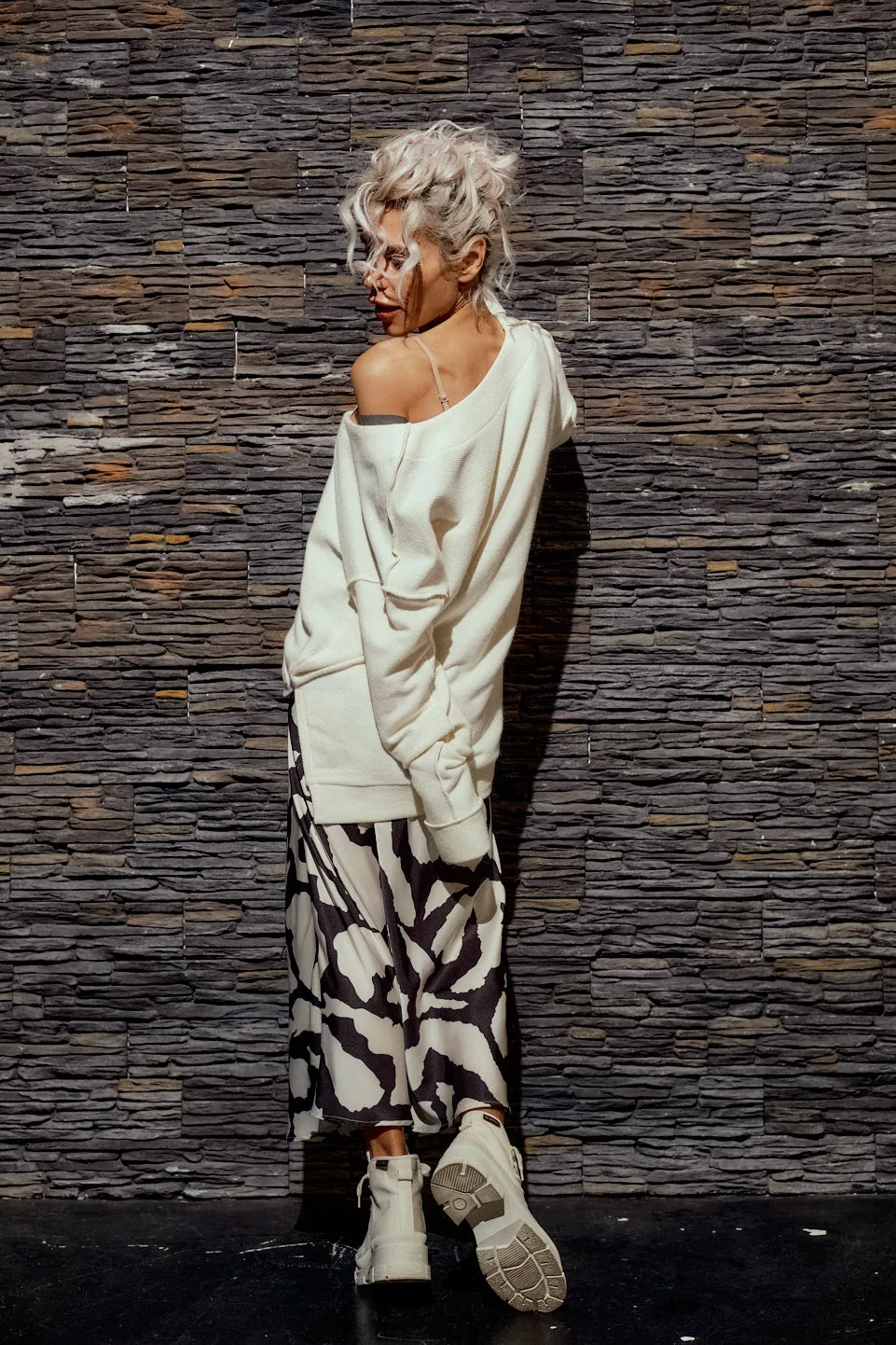 Cream V-Neck Sweater