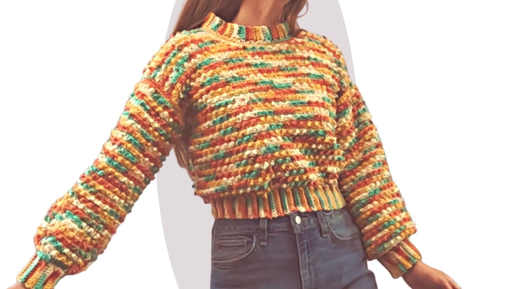 Crochet Sweater Pattern - Allium -