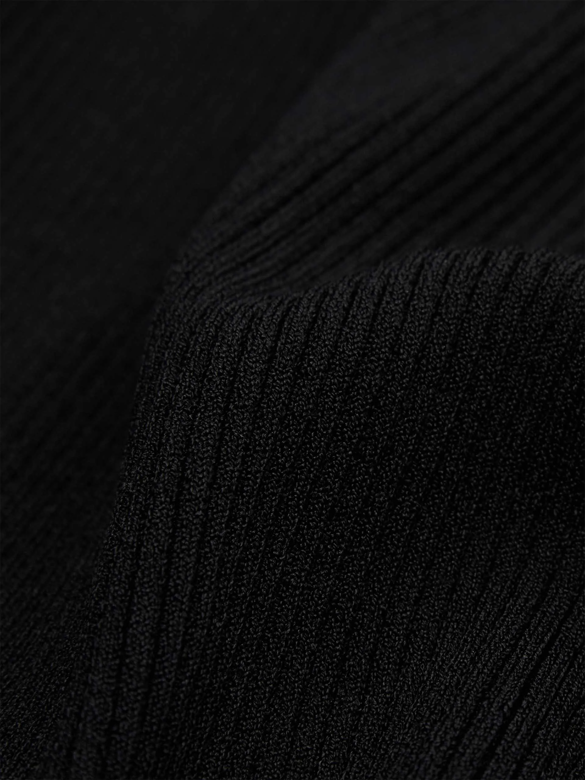Cropped Puff Sleeves Knit Top