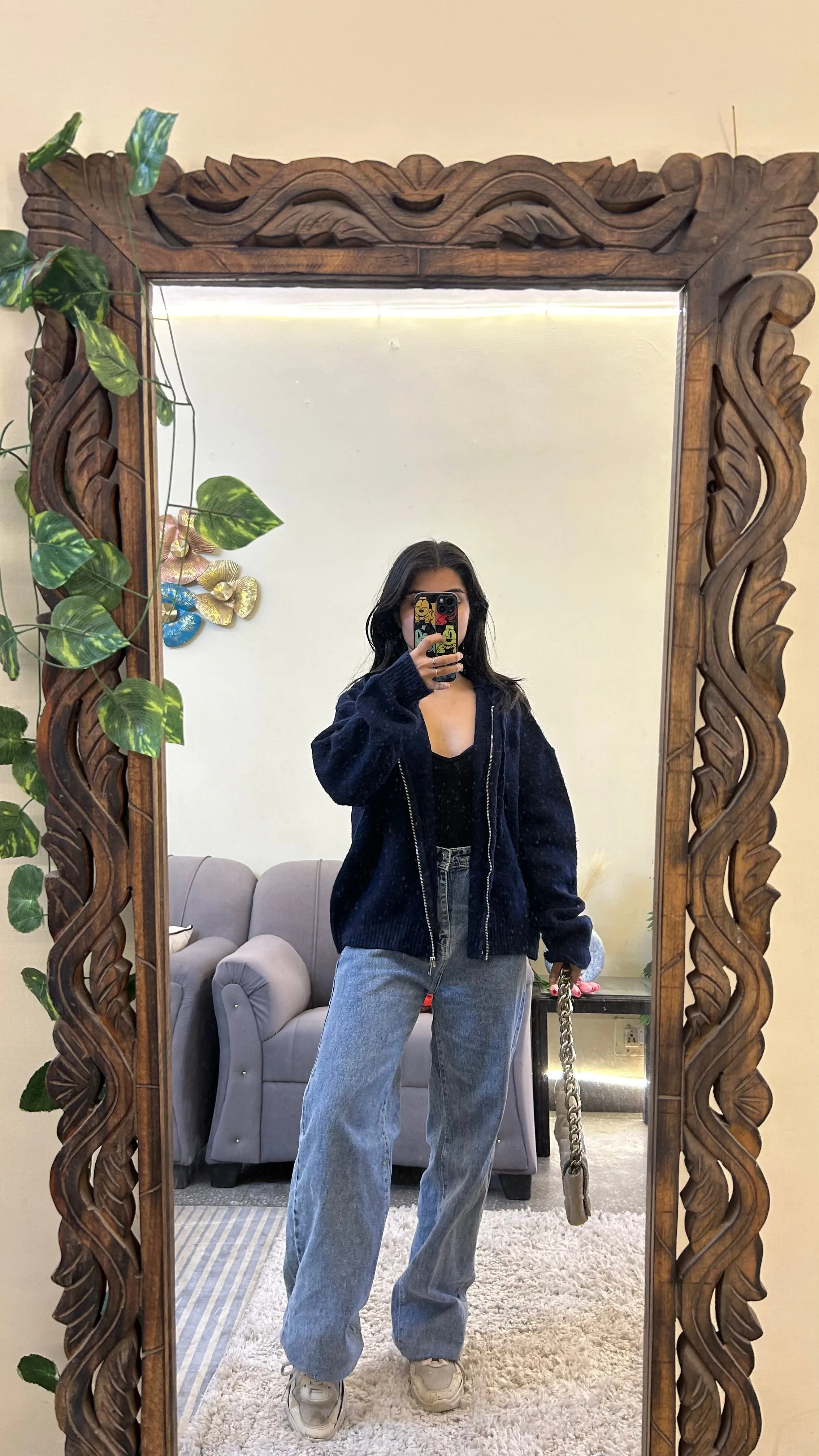 Cute jacket M with cap