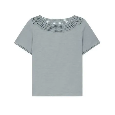 Eau De Nil Pom Pom Trim Top