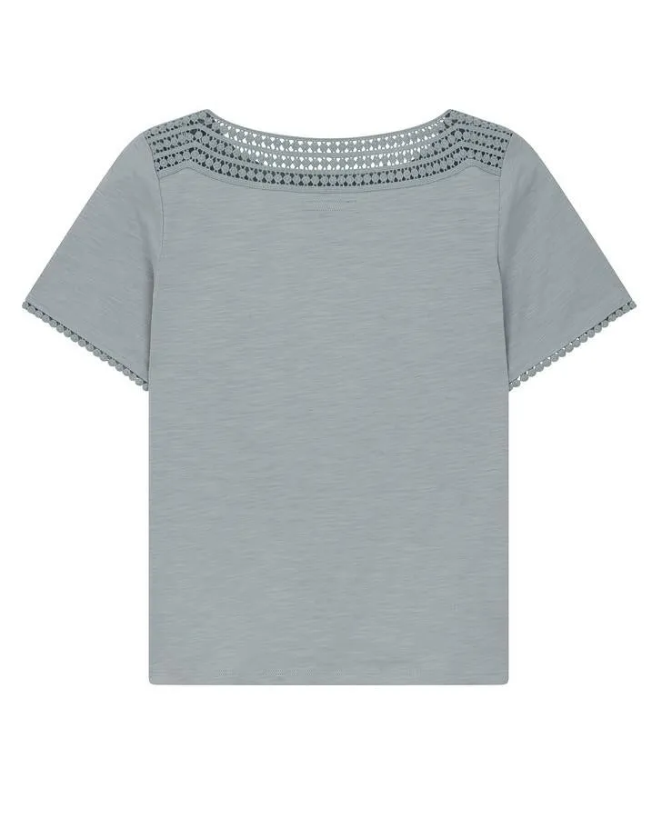 Eau De Nil Pom Pom Trim Top