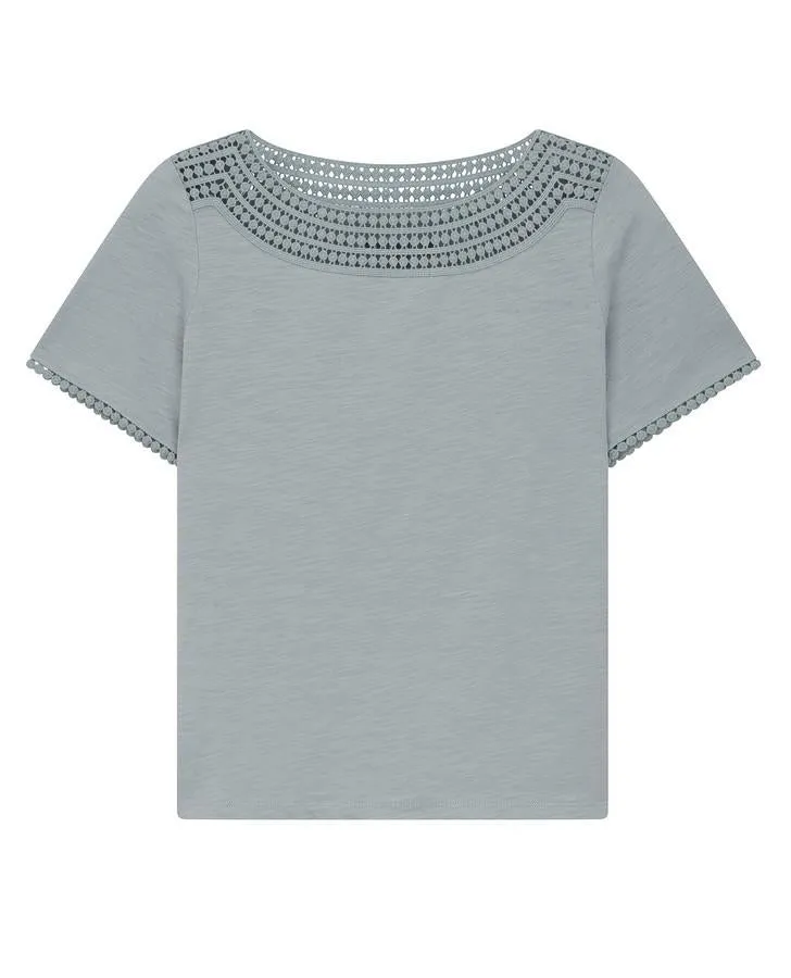 Eau De Nil Pom Pom Trim Top