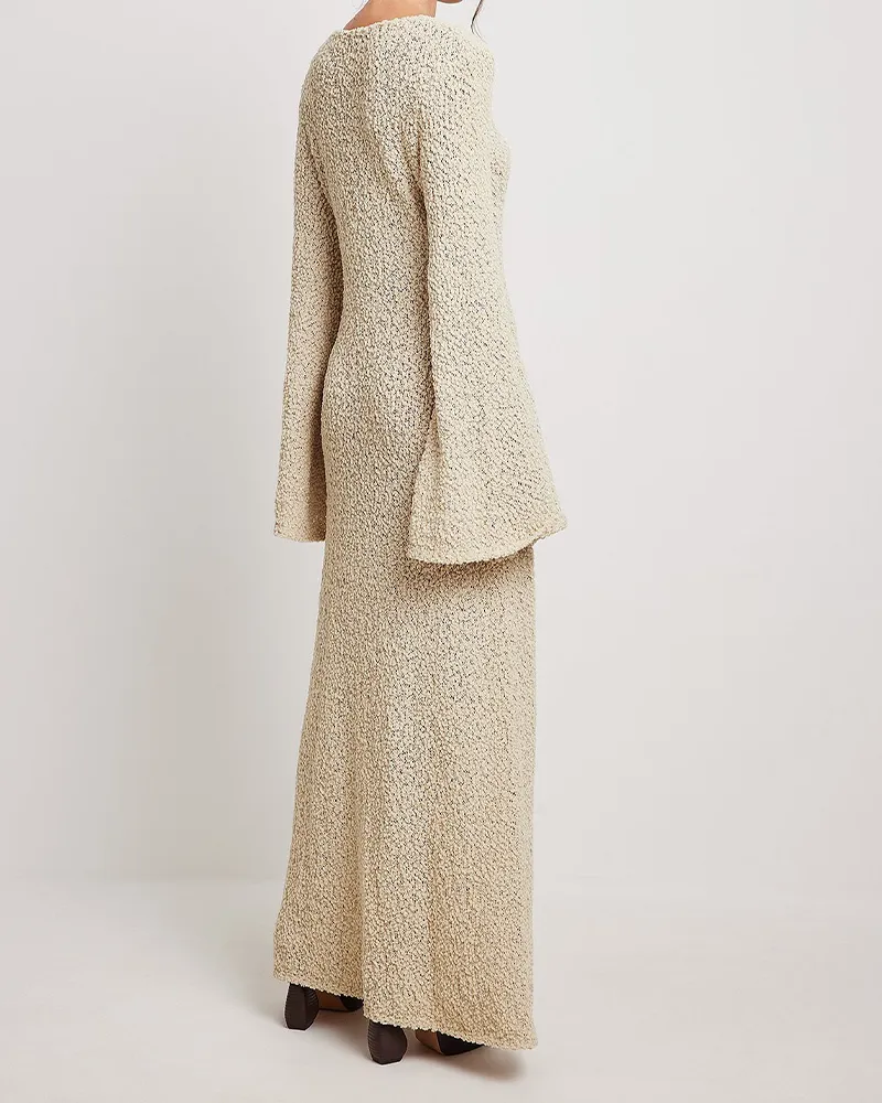 Elegant Versatile Sweater Long Dress