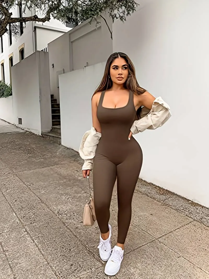Elegant Vintage Jumpsuit Training & Tracksuit For Women | Perfect for Casual Days