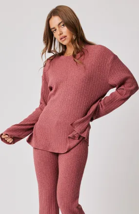 Eva Knit Top - Berry Knit