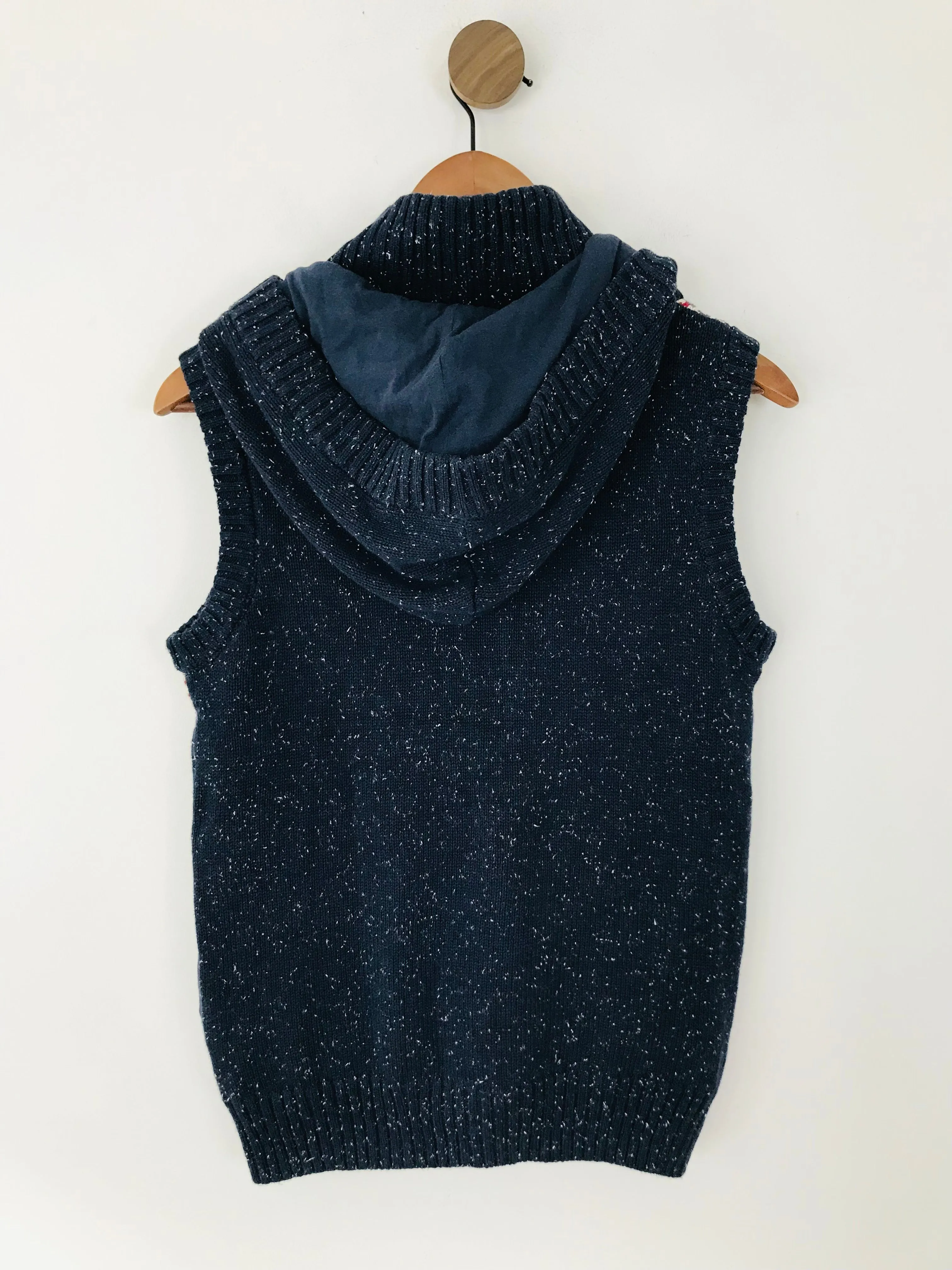 Fat Face Women's Knit Button-Up Gilet Jacket | UK10 | Blue